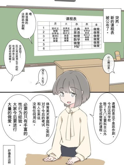 [MTL] [川洲出版] 今日からこの学校は主要5科目以外ぜーんぶセックスの授業になります [中国翻訳]